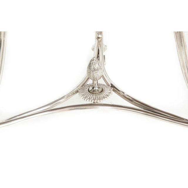 Modernist Chromed and Mirrored Gueridon Side Table For Sale - Image 12 of 14