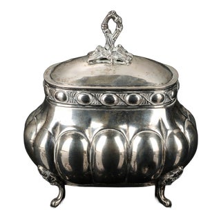 Hallmark 830 Silver Sugar Bowl, Northern Europe For Sale