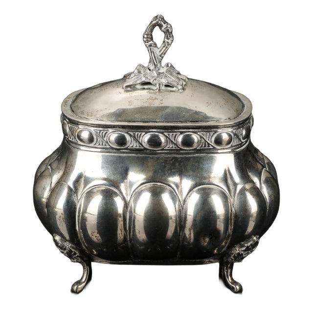 Hallmark 830 Silver Sugar Bowl, Northern Europe For Sale