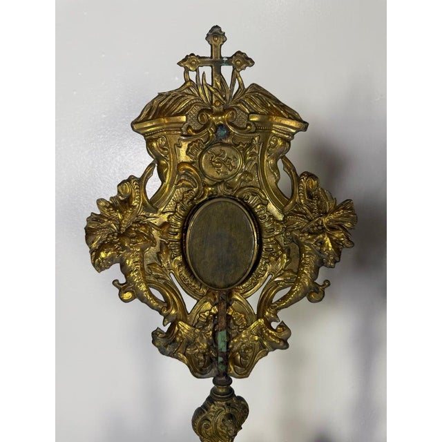 Pair of 19th C. Italian Reliquaries For Sale - Image 4 of 12