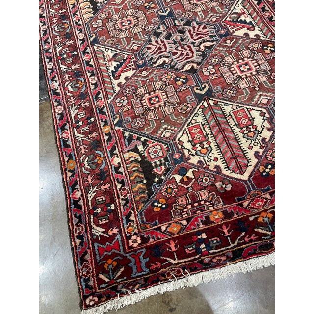 1990s Old Persian Bakhtiari Rug 4'9" X 7'0" For Sale - Image 4 of 8