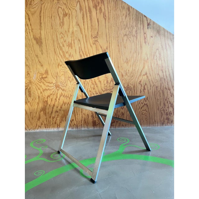 Metal P08 Folding Chair by Justus Kolberg for Tecno, 1991 For Sale - Image 7 of 17