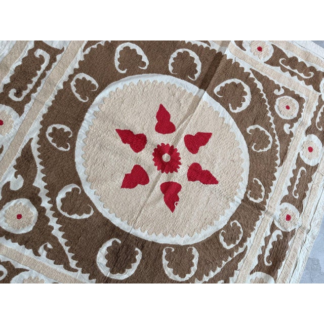 Textile Bukhara Suzani Textile Wall Art For Sale - Image 7 of 9