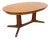 Vintage Oval Extendable Dining Table in Teak from Baumann, 1960s For Sale