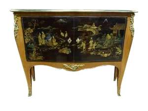 Marquetry and Chinese Lacquer Buffet