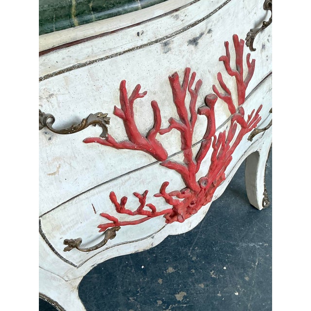 Vintage Regency Coral Branch Commode For Sale - Image 10 of 12