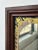 Antique Reverse Painted Glass Mat Framed Mirror, Circa Early 20th Century For Sale - Image 9 of 18