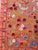 Mid-Century Modern Coral Silk Suzani Wall Decor With White Cranes For Sale - Image 3 of 9