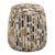 Wood Arem Upholstered Multi-Color Ottoman For Sale - Image 7 of 7