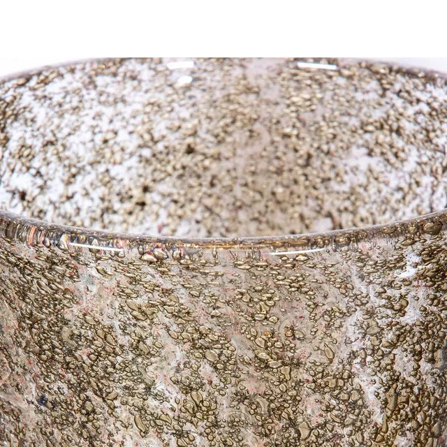 Brass Inclusion Blown Glass by Alberto Dona For Sale - Image 3 of 6