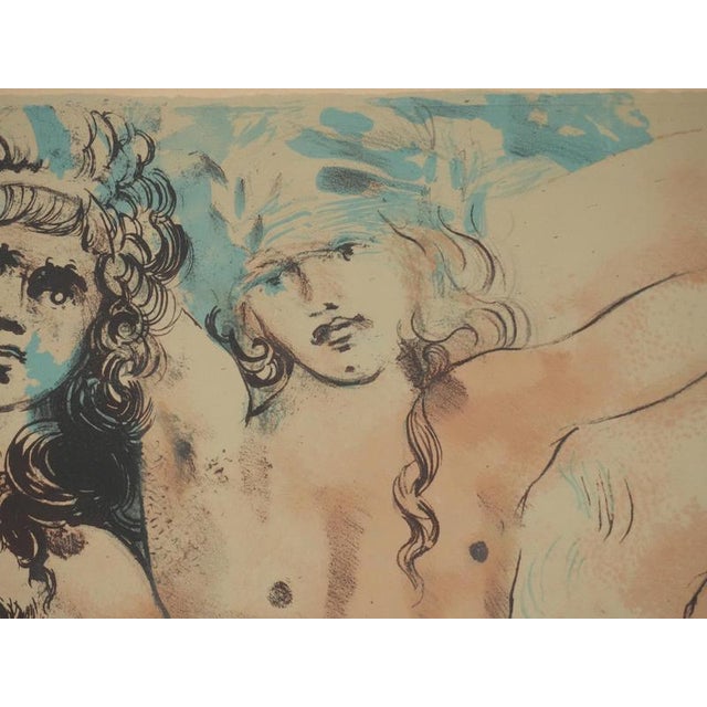 Salvador Dali, Nude, Happy Days (3 Hippies), 1970, Lithograph For Sale - Image 8 of 13