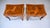 Chestnut Italian Parquetry Inlaid Olive Burl Wood Side Tables Louis XV Style For Sale - Image 8 of 13