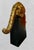 Mid-Century Modern 1990s Large Scale Geometric Metal Gold Patina Pouncing Leopard Sculpture on Black Plinth For Sale - Image 3 of 9