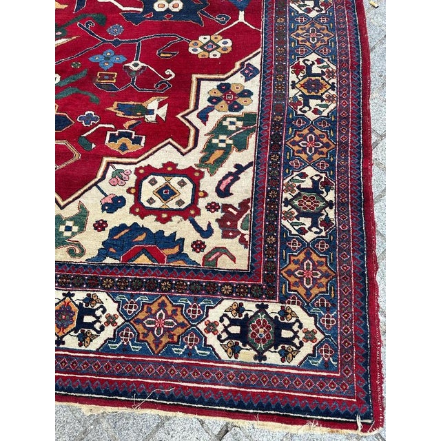 Mid-Century Azerbaijan Rug, 1950s For Sale - Image 4 of 18