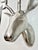 Large Modernist Cast Polished Metal Deer Antler Head Wall Sculpture For Sale - Image 12 of 15