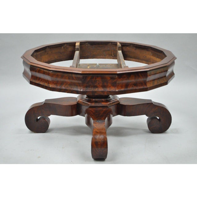 Antique 36" Round American Empire Flamed Crotch Mahogany ... This handsome design of round coffee table does not appear to.
