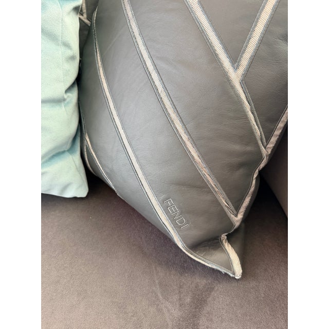 Italian Fendi Casa Thea Armchair Loveseat For Sale - Image 3 of 4