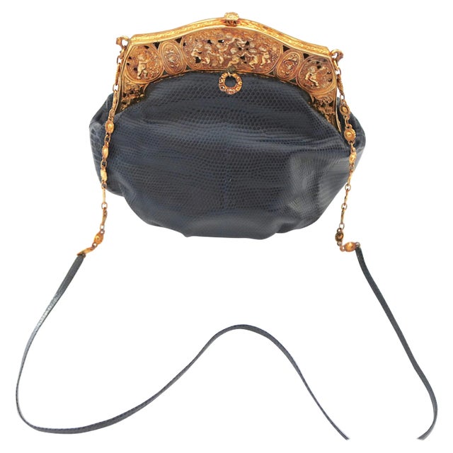 A true piece of Fashion Art and History to be admired and worn! Gorgeous updated for today- Heirloom Black Lizard Day or...