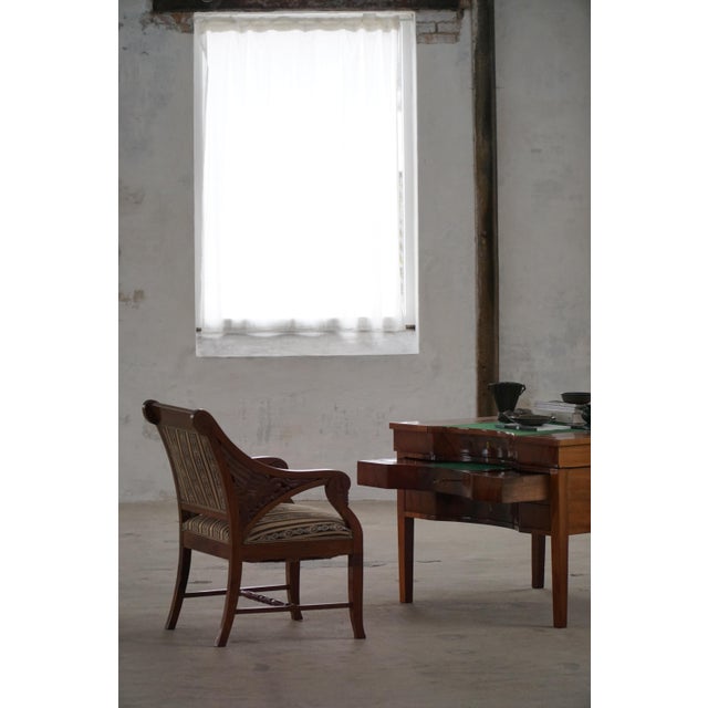 Vintage Art Nouveau Armchairs in Mahogany by Thorvald Bindesbøll, 1920s, Set of 2 For Sale - Image 13 of 18