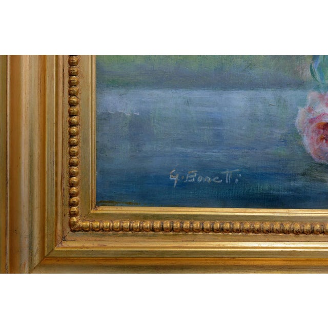 Giovanni Bonetti, Flowers, 2017, Oil on Canvas, Framed For Sale - Image 3 of 5
