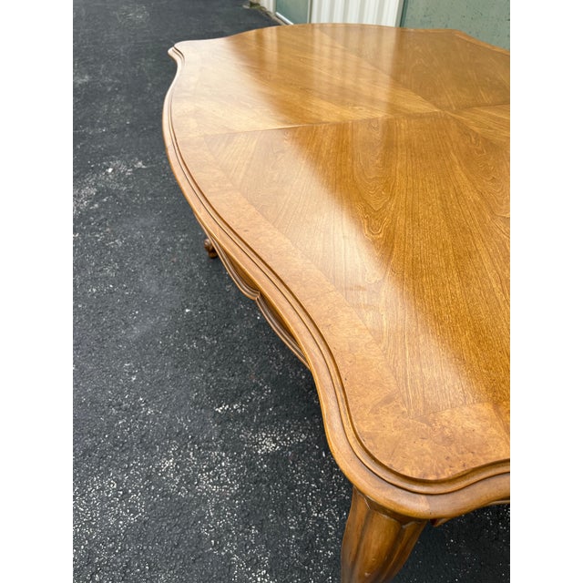 French Country Fruitwood Extension Dining Table- Attr. To Century Furniture For Sale - Image 11 of 12