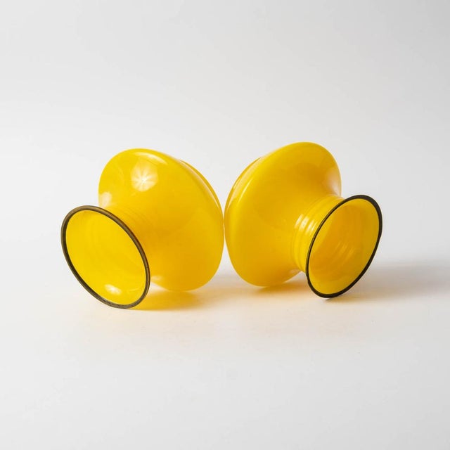 Yellow Tango Glass Vases from Loetz, 1890s, Set of 2 For Sale - Image 6 of 7