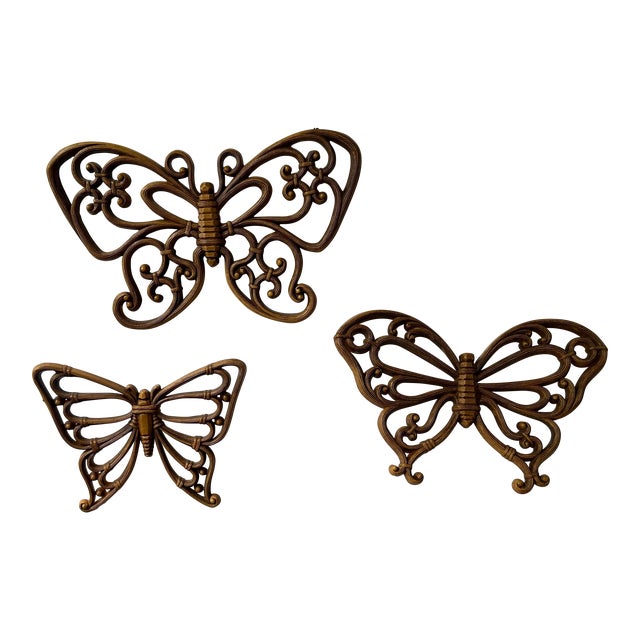 Vintage Butterfly Wall Decor Chairish