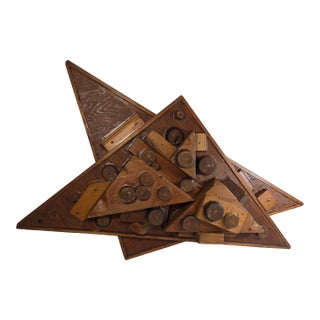 1980s George Marinko Abstract Wooden Sculpture For Sale