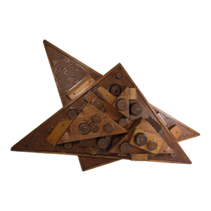 1980s George Marinko Abstract Wooden Sculpture