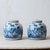 Ceramic Pair of Chinese Blue and White Porcelain Bird and Peony Jars, 20th Century For Sale - Image 7 of 10