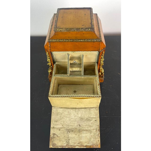 19th Century Restauration Wooden Box with Key, France, 1850s For Sale - Image 6 of 15