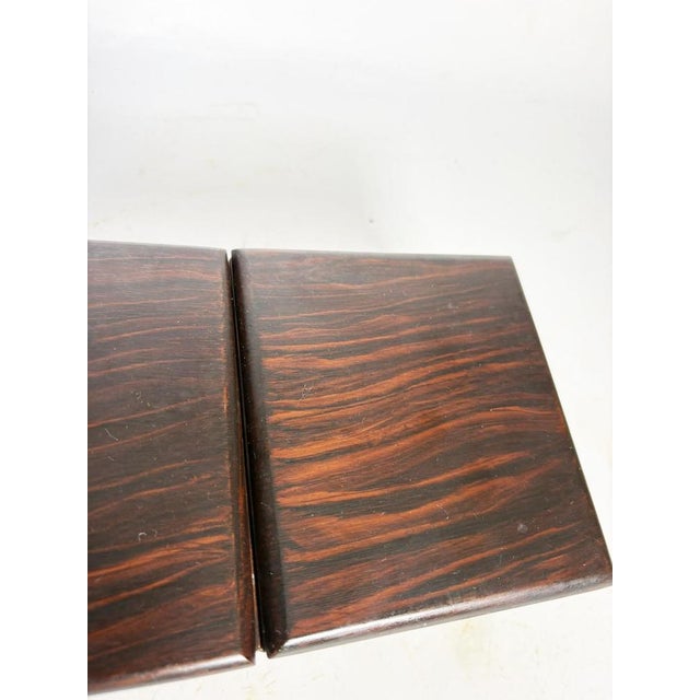 1950s Wooden Box with Mirror, France, 1950 For Sale - Image 5 of 12