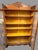 Vintage Antique Oak Double Door Bookcase W Ornate Applied & Carved Details For Sale - Image 4 of 4