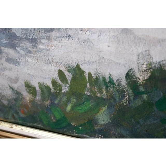 Otto Pladers, Landscape, 1942, Oil on Cardboard For Sale - Image 4 of 10