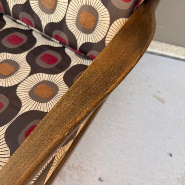 Wood Pair of Dux Lounge Chairs With Ottoman For Sale - Image 7 of 9