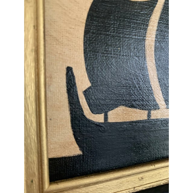 Contemporary Impressionist Style Seascape Painting on Canvas, Framed For Sale - Image 4 of 5