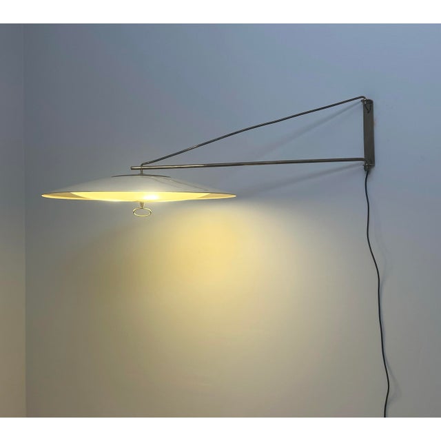 Gio Ponti Wall Lamp attributed to Gio Ponti, 1950s For Sale - Image 4 of 7