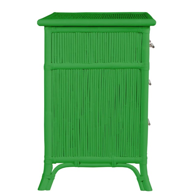 Not Yet Made - Made To Order Aruba Four-Drawer Chest - Bright Green For Sale - Image 5 of 6