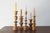 Scandinavian Wooden Candleholders, Set of 5 For Sale - Image 3 of 4