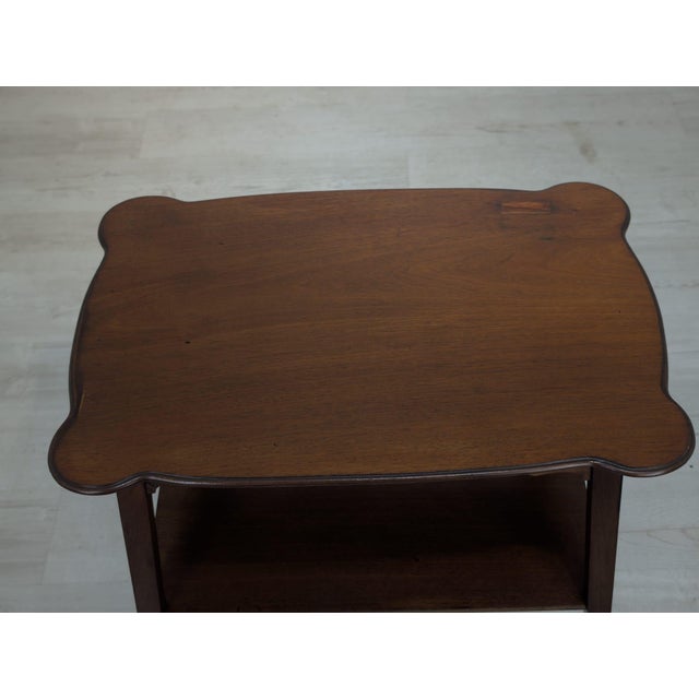 Brown Antique Side Table in Mahogany For Sale - Image 8 of 12