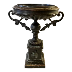 19th C. European Neoclassical Bronze Tazza