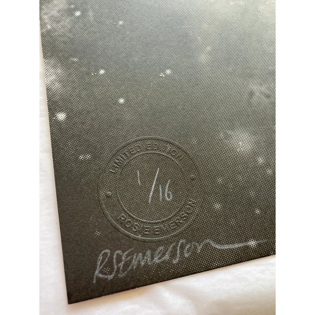 Andromeda, 2021, Hand Painted Screen Print with Diamond Dust For Sale - Image 6 of 8