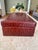 Metal Leather Box, Crocodile Embossed, Ralph Lauren Style, Circa 1990s For Sale - Image 7 of 10