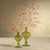 Contemporary Vellum 2-Piece Set Small Green Spiral Glass Vases, Turnip Shape For Sale - Image 3 of 4