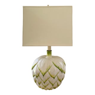 Vintage Monumental Italian Artichoke Lamp For Sale