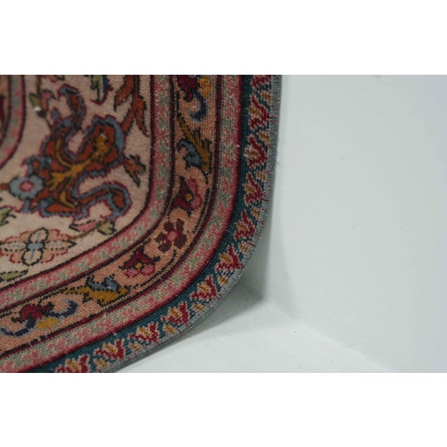 Persian 1970s Vintage Persian Handmade Wool 8x11 Red Area Rug For Sale - Image 3 of 12