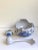Mid 20th Century Mid 20th Century Bjorn Wiinblad Blue & White Ceramic Bird Serving Bowl, Ladle & Dish- 3 Pieces For Sale - Image 5 of 12