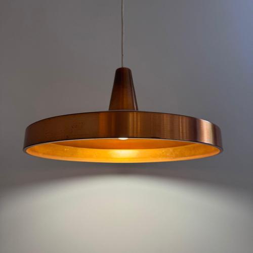 Vintage Danish Copper Pendant Lamp, 1960 For Sale - Image 9 of 10