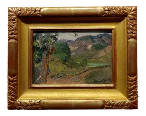 Franz Bischoff -View of Green Valley -C.1905 California Oil Painting