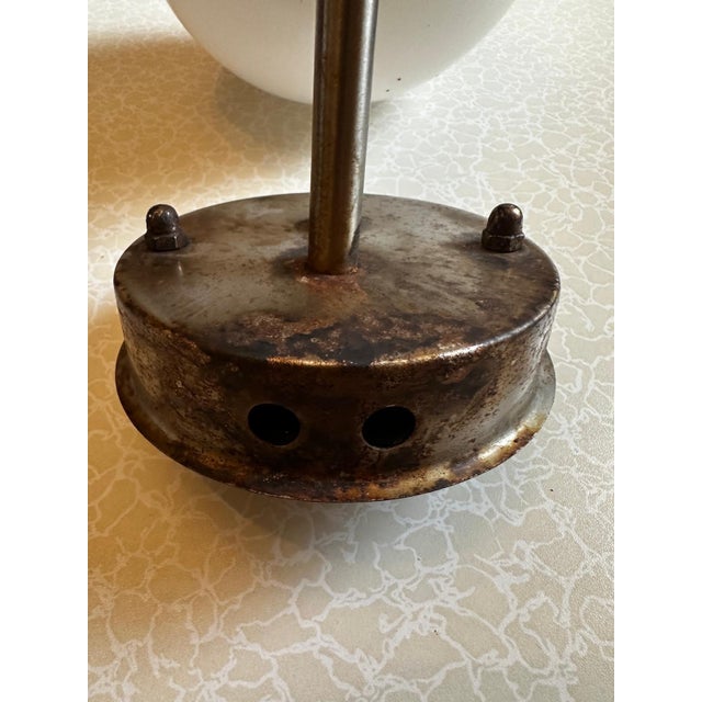 Modernist Wall Sconce in Opaline Glass and Chromed Metal, 1970s For Sale - Image 14 of 18